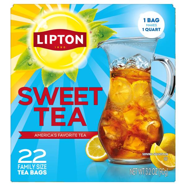 LIPTON SOUTHERN SWEET FAMILY TEA BAG 22 COUNT