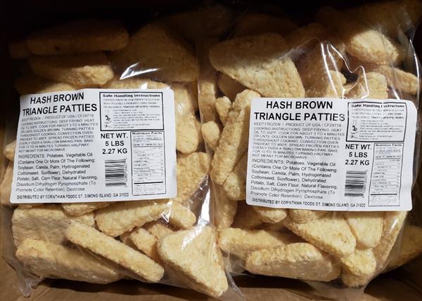 CT049 TRIANGLE POTATO PATTIES